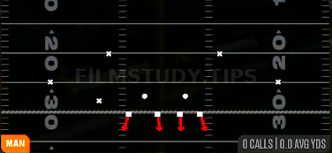 1 Double WR 2 — Man play diagram