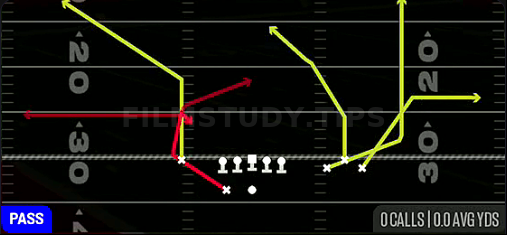 HB Choice — Pass play diagram