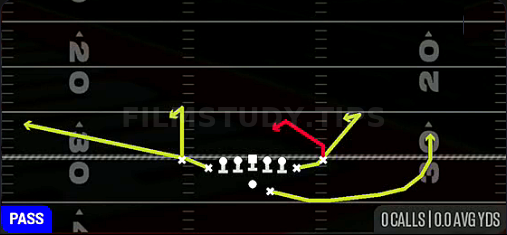 Spacing Switch — Pass play diagram