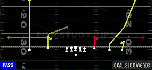 Shock WR Option — Pass play diagram