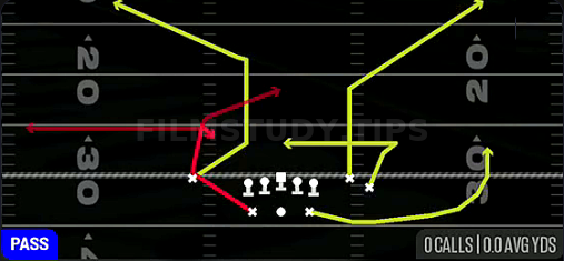 HB Choice — Pass play diagram