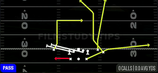 HB Slip Screen — Pass play diagram