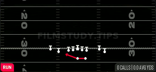 HB Off Tackle — Run play diagram