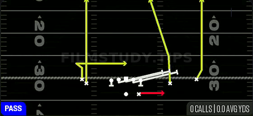 HB Slip Screen — Pass play diagram