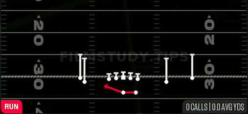 HB Sweep — Run play diagram