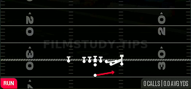 Crack Toss — Run play diagram