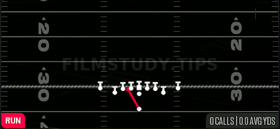 HB Zone WK — Run play diagram