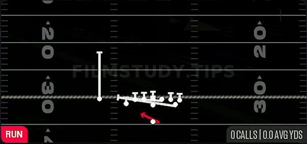 HB Counter WK — Run play diagram