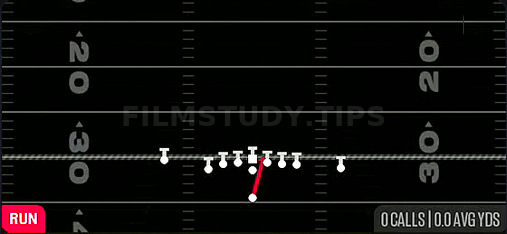HB Dive — Run play diagram