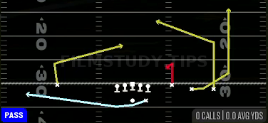 BBL WK 618 PST WHL — Pass play diagram