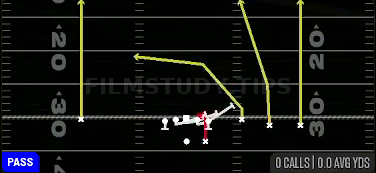 F-5 — Pass play diagram