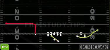 RPO Read Bubble — RPO play diagram