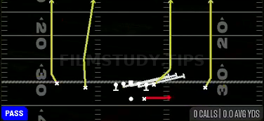 HB Slip Screen — Pass play diagram
