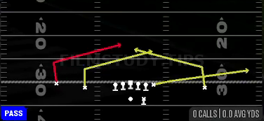 Slants — Pass play diagram