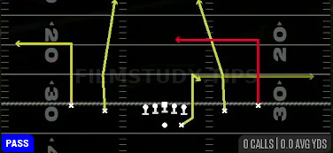 HB Option — Pass play diagram