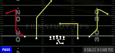 PA Comebacks — Pass play diagram