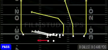 HB Slip Screen — Pass play diagram