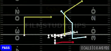 HB Slip Screen — Pass play diagram