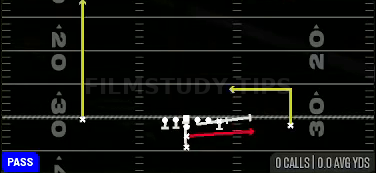 PA FB Screen — Pass play diagram