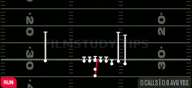 HB Dive — Run play diagram