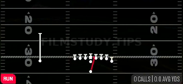 HB Dive — Run play diagram