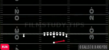 HB Sweep — Run play diagram
