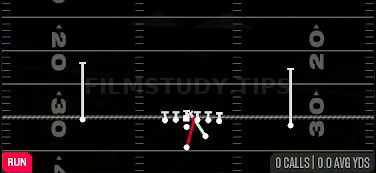 HB Dive — Run play diagram