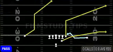 Z Spot — Pass play diagram