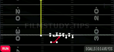 HB Base — Run play diagram