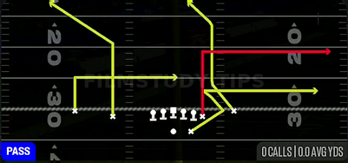Escape — Pass play diagram