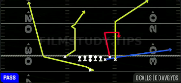 PA Counter HB Leak — Pass play diagram