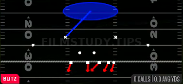 Sam 1 Sting — Blitz play diagram