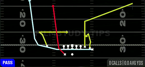 MTN Fly HB Go — Pass play diagram