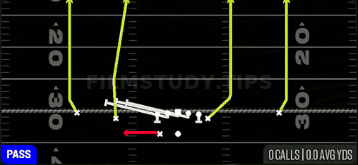 HB Slip Screen — Pass play diagram