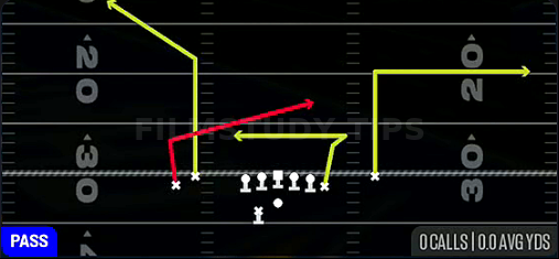 WR Under — Pass play diagram