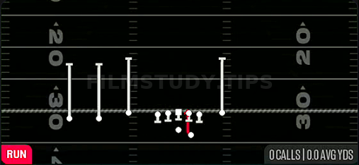 HB Draw — Run play diagram