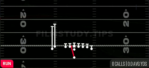 HB Zone WK — Run play diagram