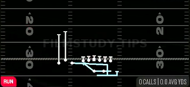 Boomerang HB Off Tackle — Run play diagram