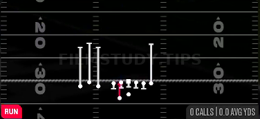 HB Draw — Run play diagram