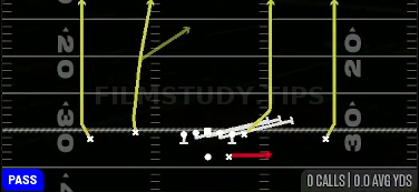 HB Slip Screen — Pass play diagram