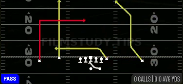 PA Dagger — Pass play diagram