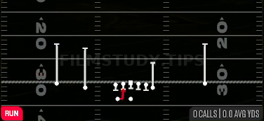 HB Draw — Run play diagram