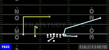 PA WR Leak — Pass play diagram