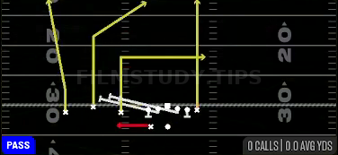 HB Slip Screen — Pass play diagram
