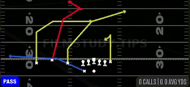 Jet Chip Wasp — Pass play diagram