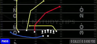 Verticals — Pass play diagram