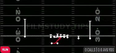 HB Base — Run play diagram