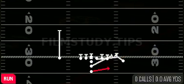 HB Toss Crack — Run play diagram