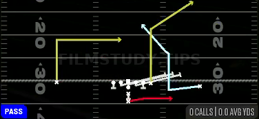 HB Slip Screen — Pass play diagram
