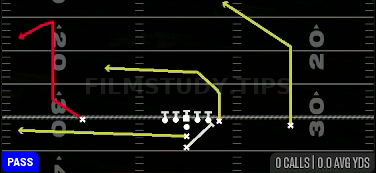PA Comeback Slide — Pass play diagram